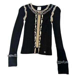CHANEL Wool Sweater Top